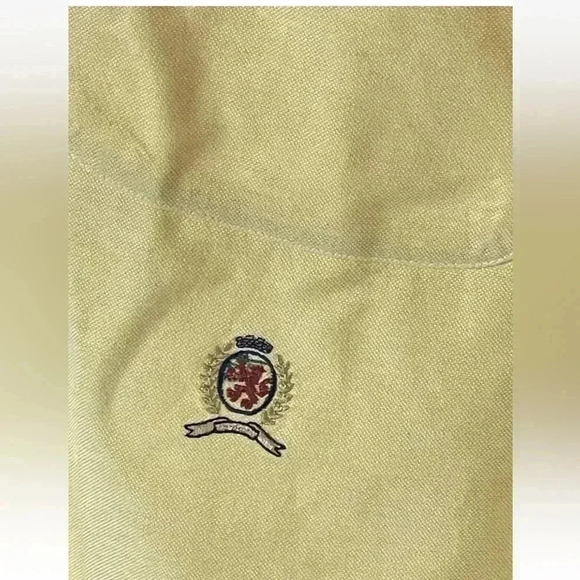 Vintage Tommy Hilfiger Men’s Yellow Long Sleeve Button Down Shirt S relaxed fit - Picture 3 of 15